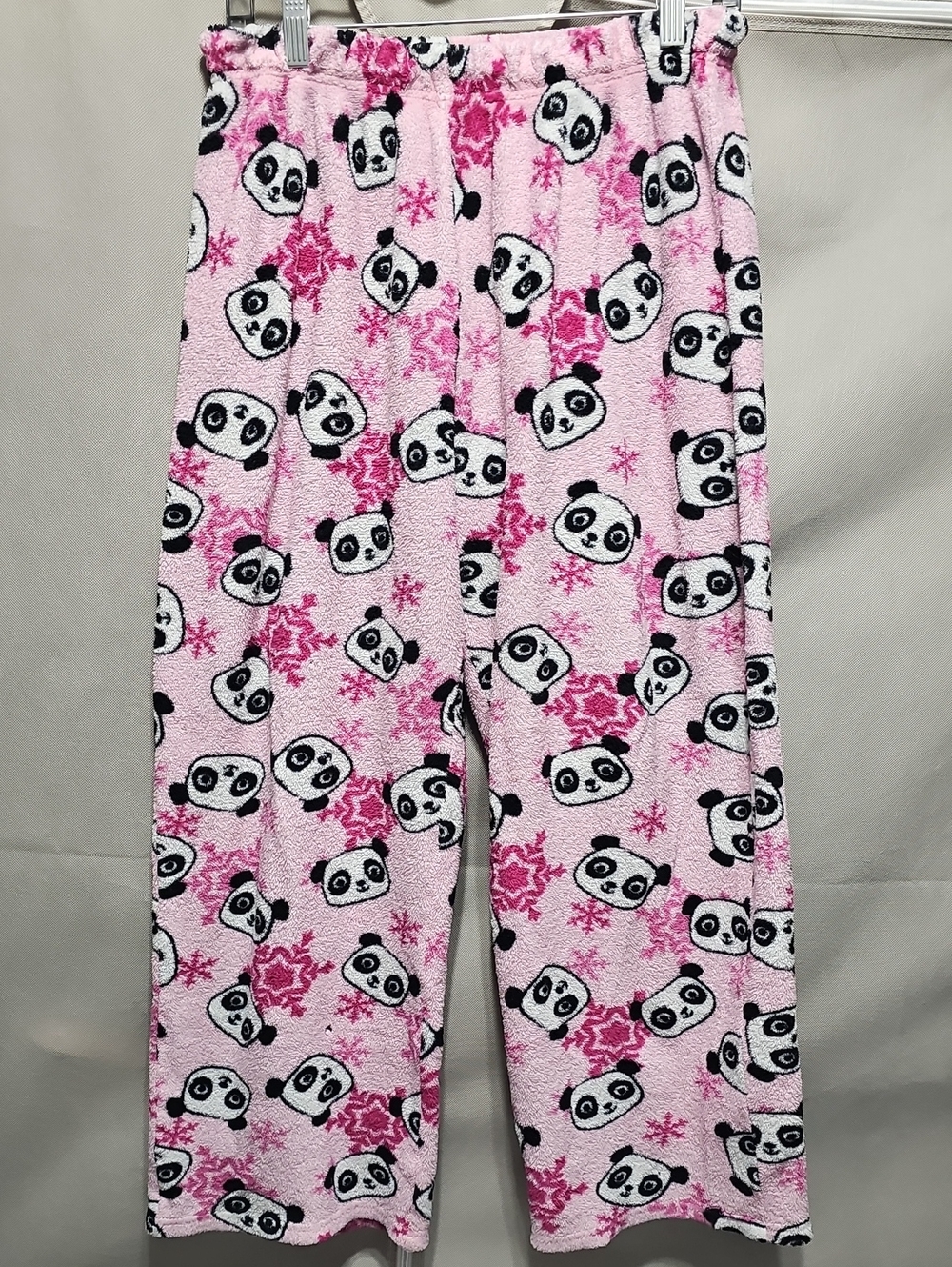 total girl Pink Panda Fleece Pajama Bottoms